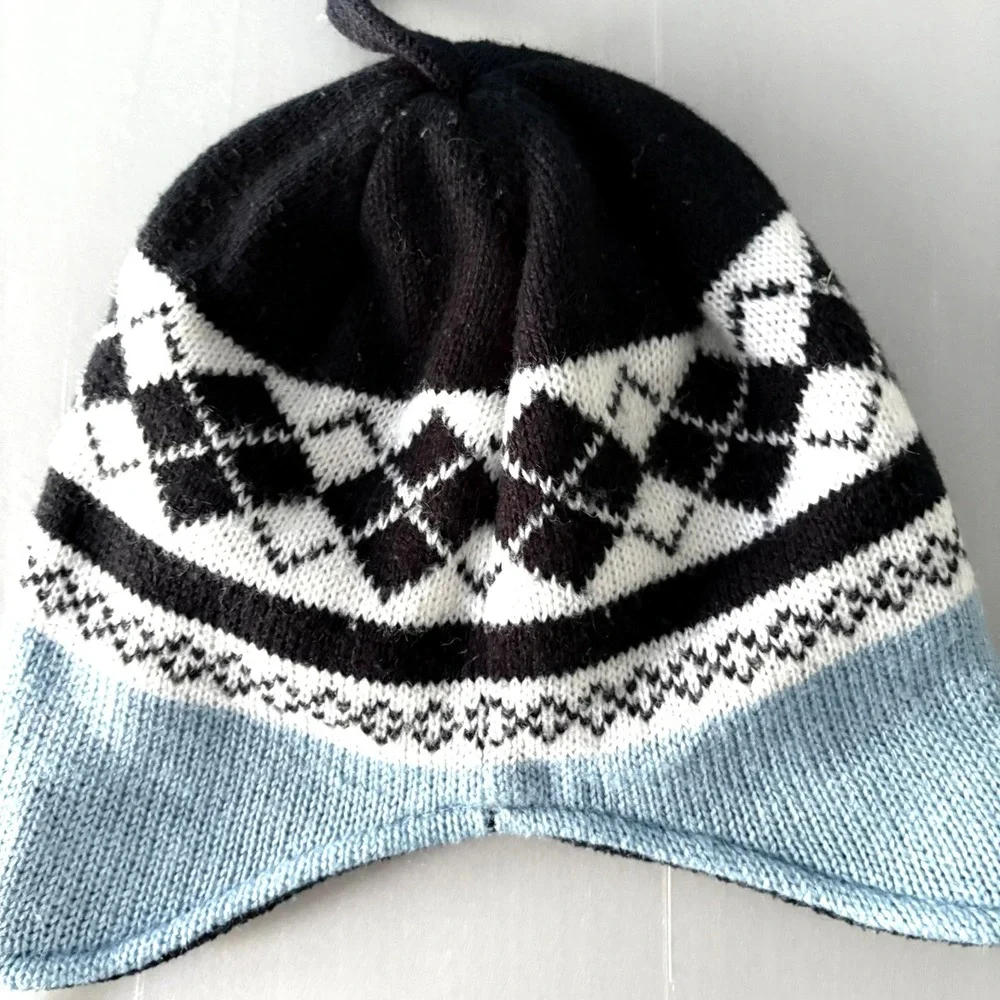 FAN FAVORITE KIDS Aviator Flap Ear Knit‎ Hat Cap MLB Tampa Bay Rays Pom Pom